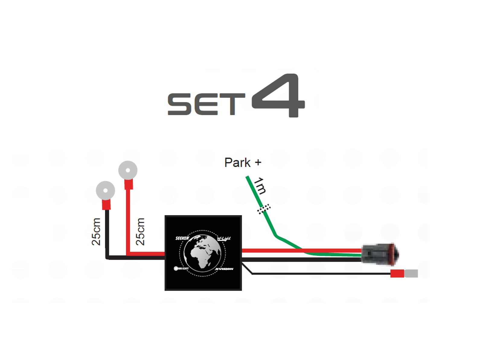 KABELKIT FOR 1 x LED m/3pin DT stik