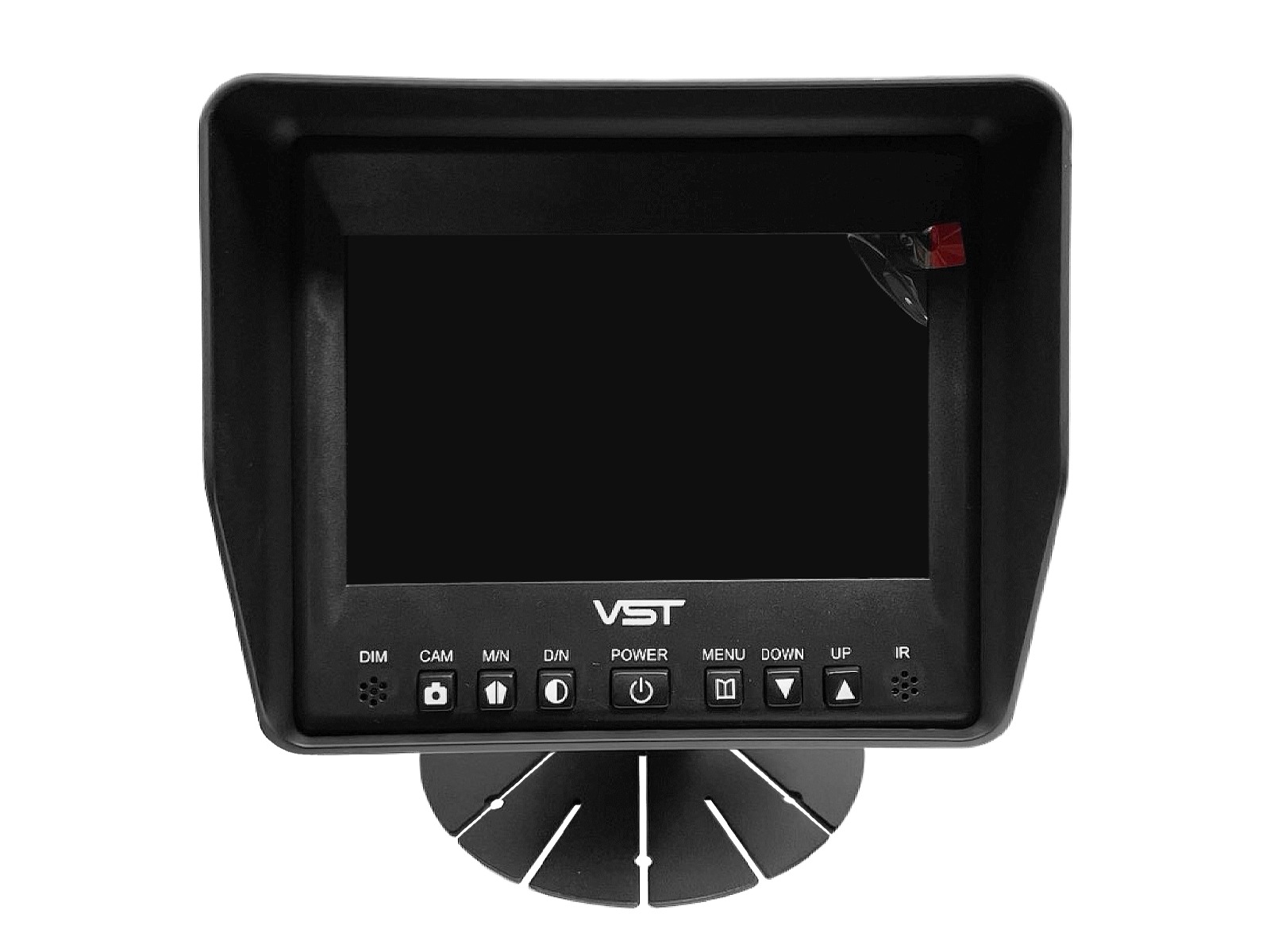 VST Bakkamera-monitor 5t. 2 indgange. 800x480. 500cd. 450:1 contrast. 12-36v. IP65.