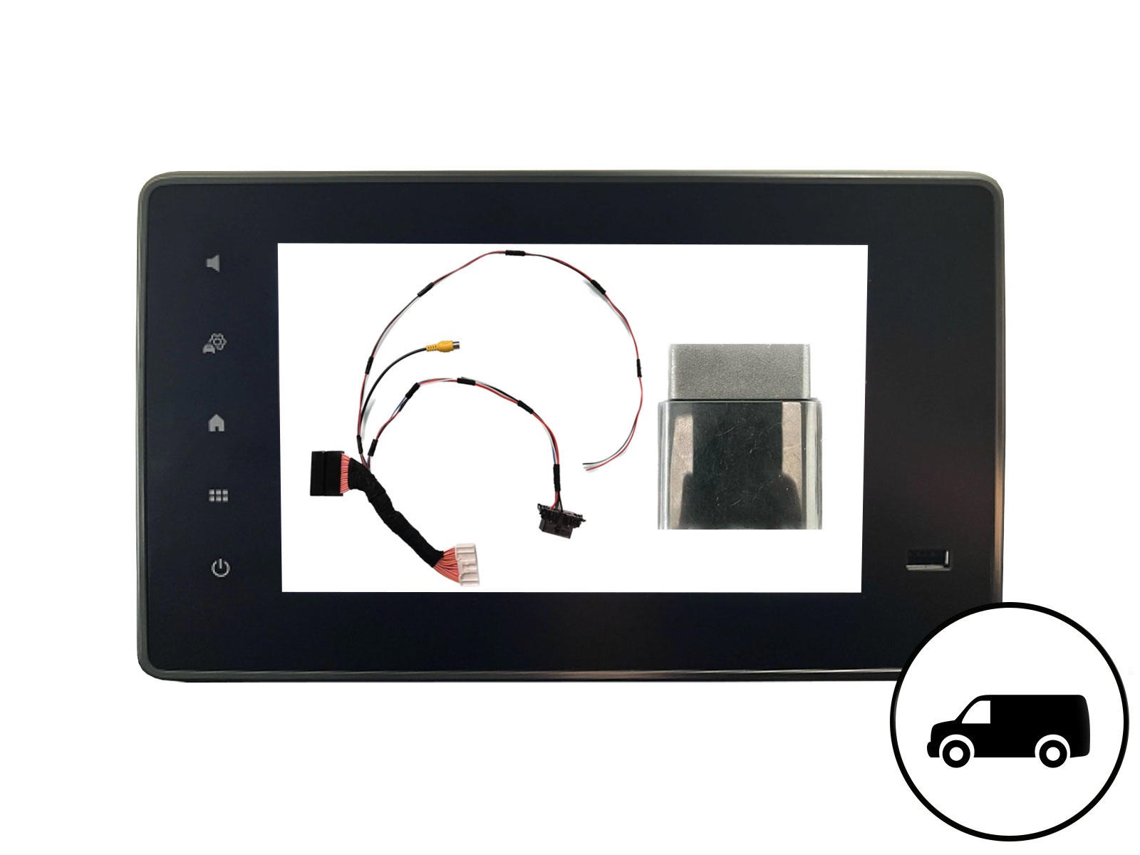 Bakkamera P&P ledningsnet til Easylink m/8" monitor