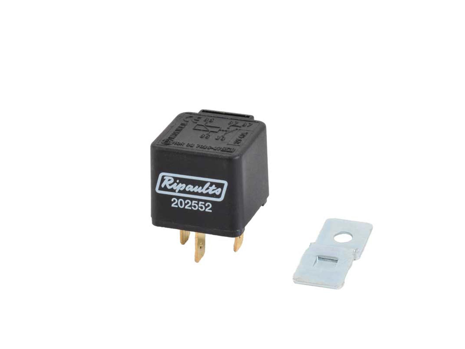 Relæ 12v - 40A alm.