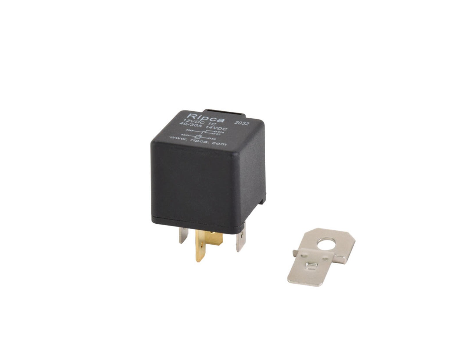 Relæ 12volt 40/15 m/hvil. 87a