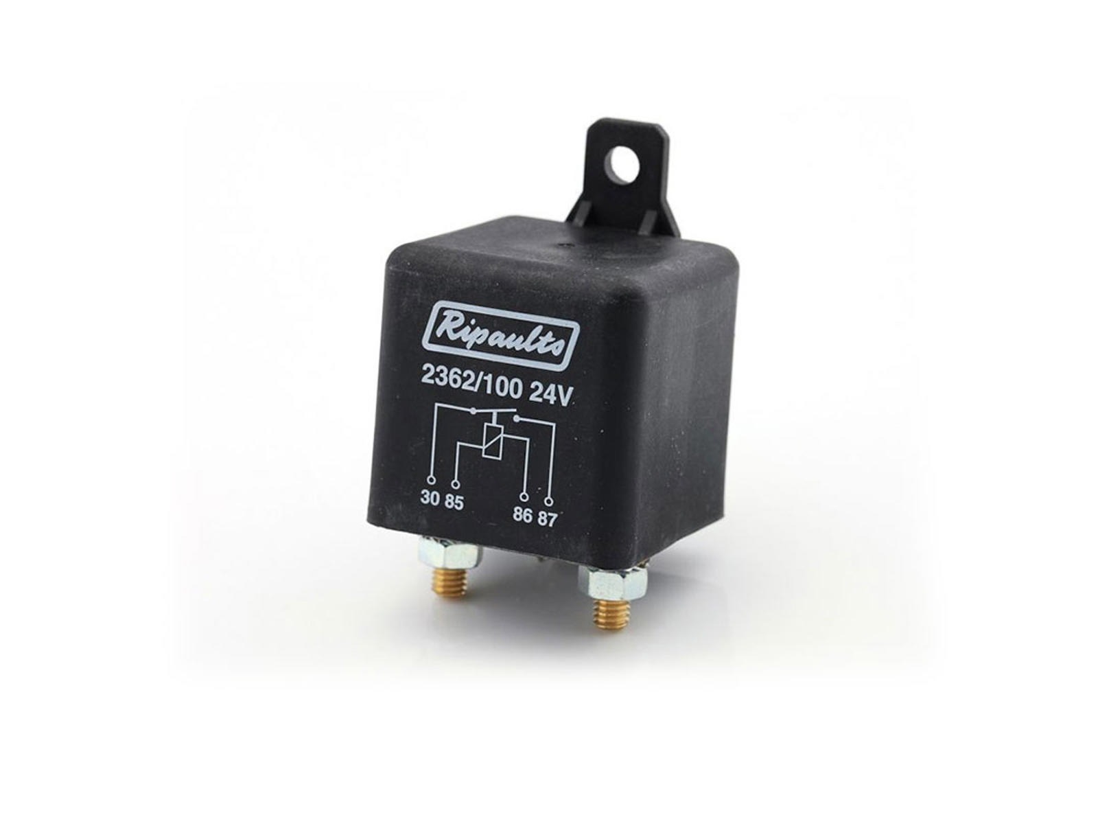 Relæ 24v/100A. 6mm bolt