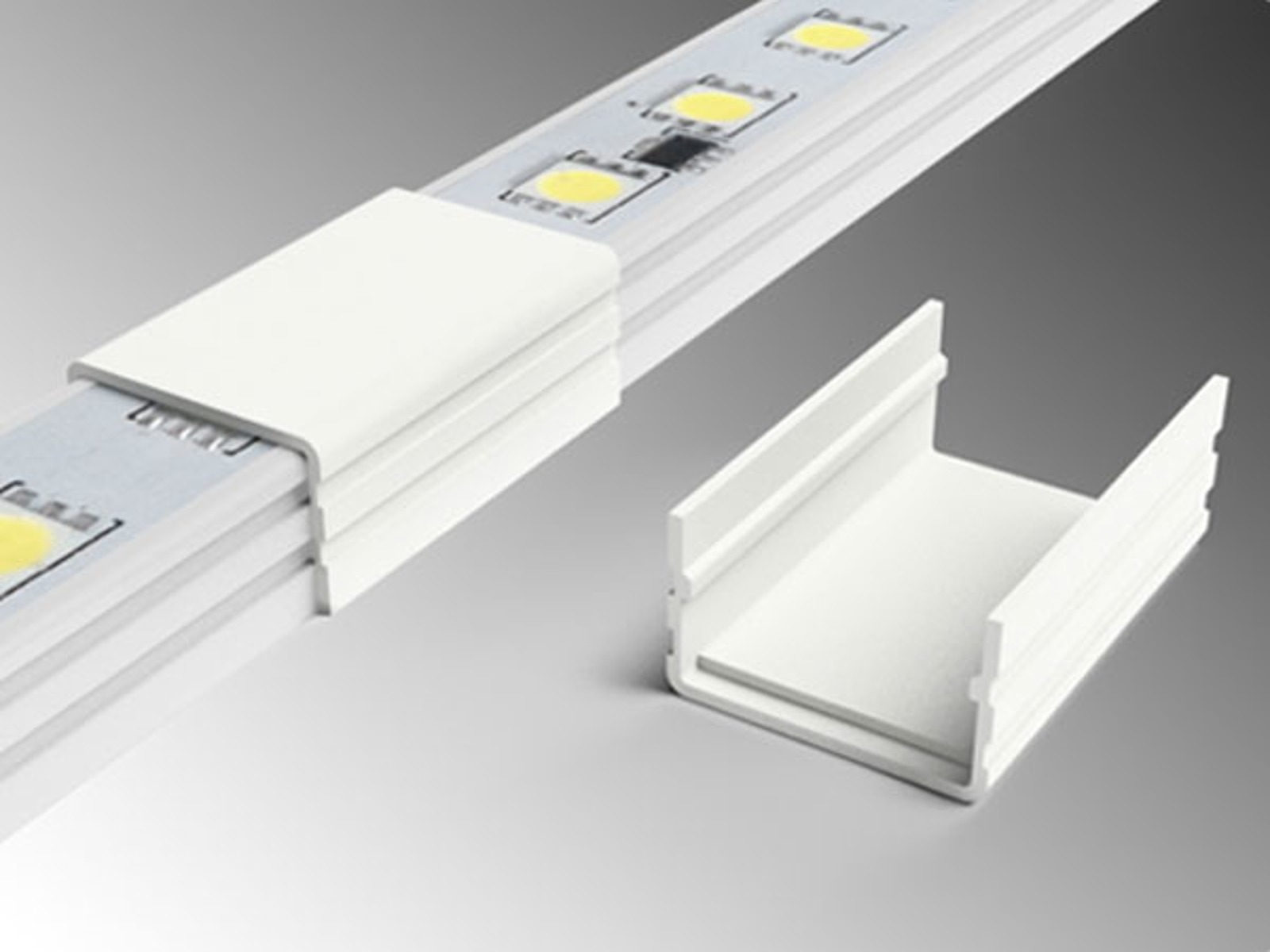 Mellemstykke-cover til LED High-Power Rails