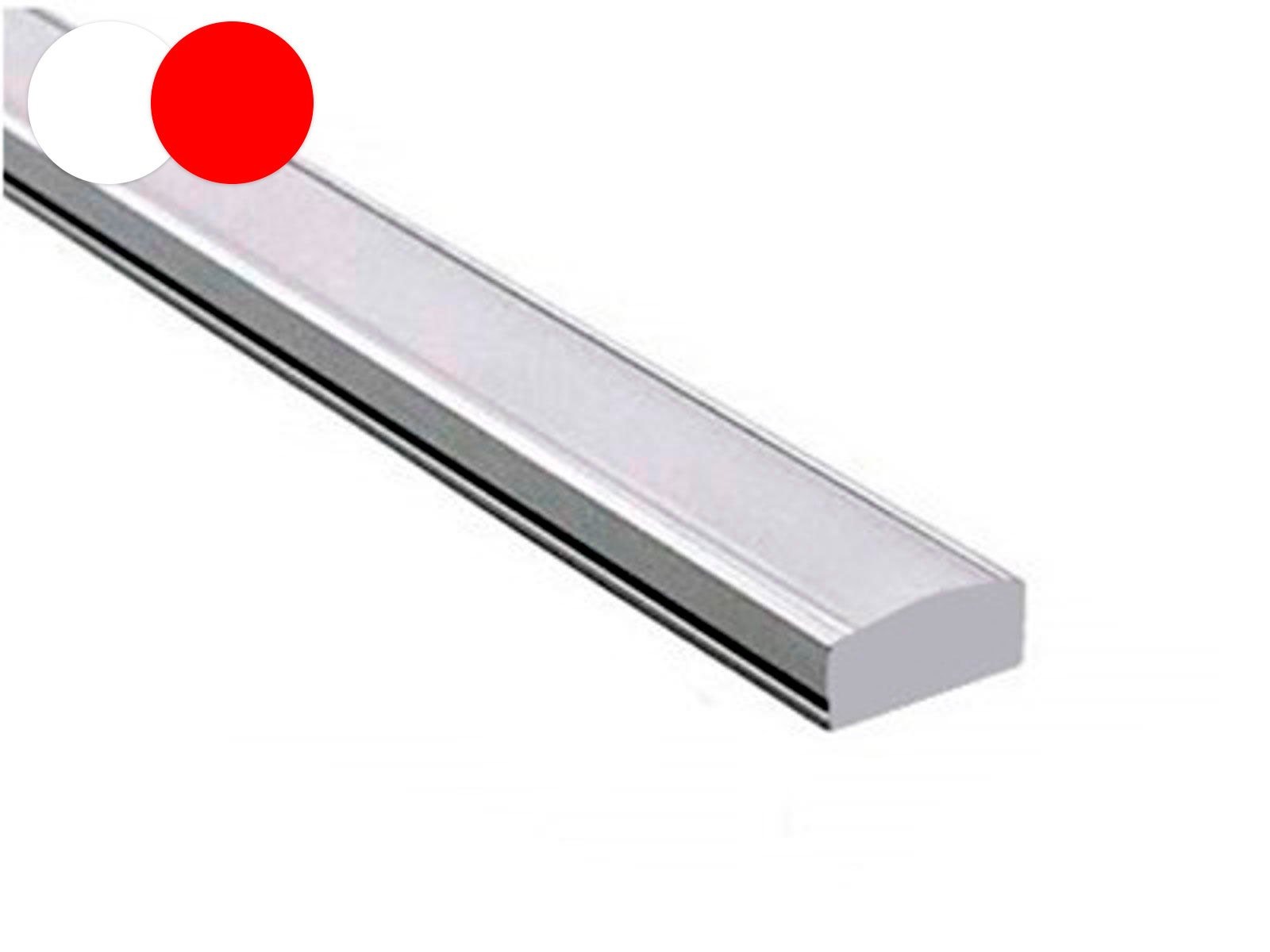 Dual Color Interiør LED-skinne 50 cm Hvid/Rød 12V