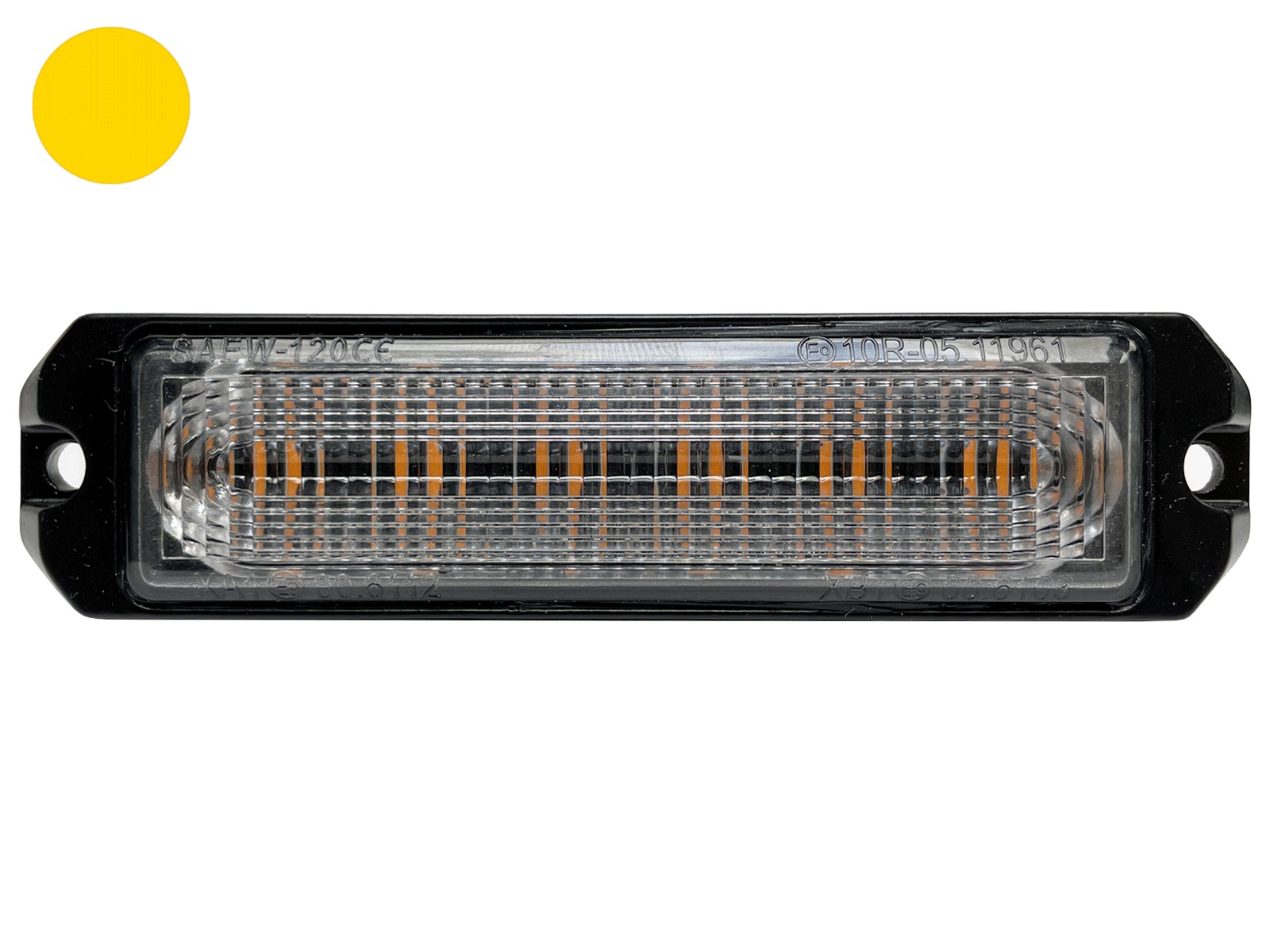 Supplerende LED flash med natsænkning, 6x3W/9-30V 