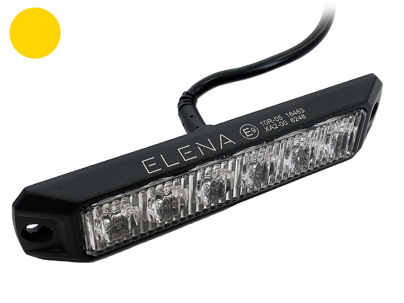 LED supplerende blink på 6x3W med natsænkninger og skrå ender