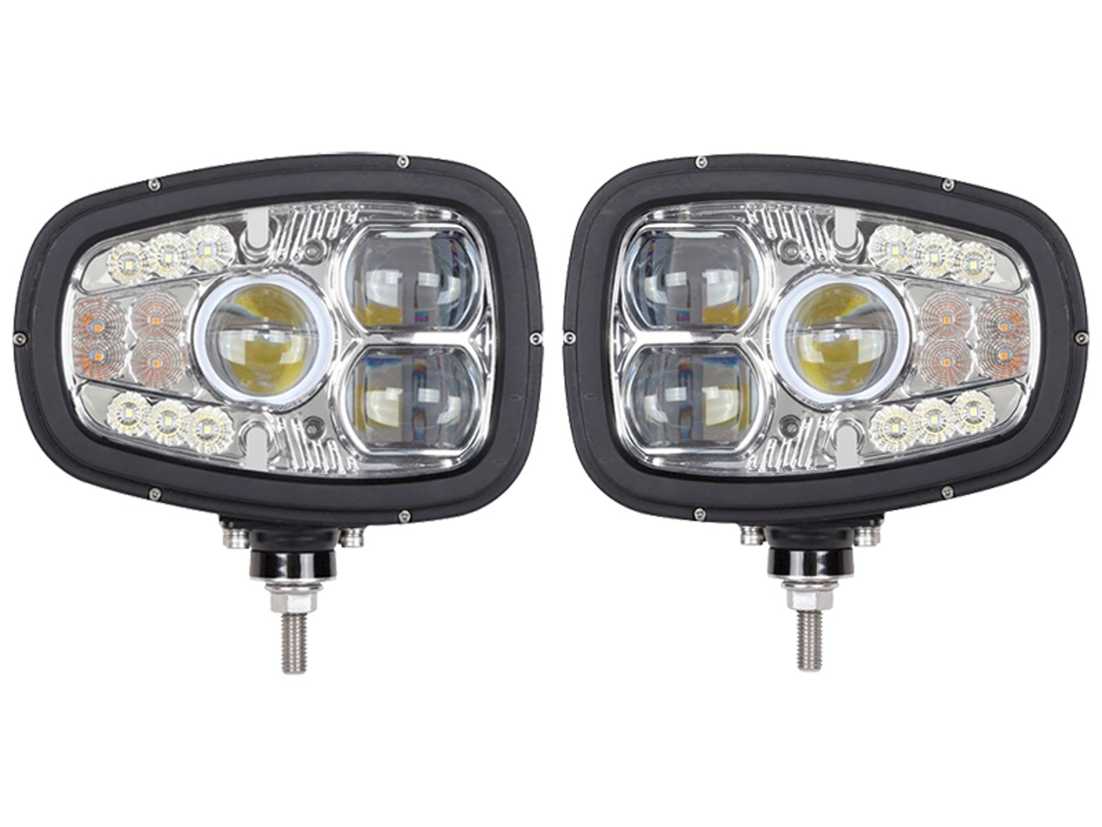 LED Kombi lygte med m/opvarmet glas (Sæt)