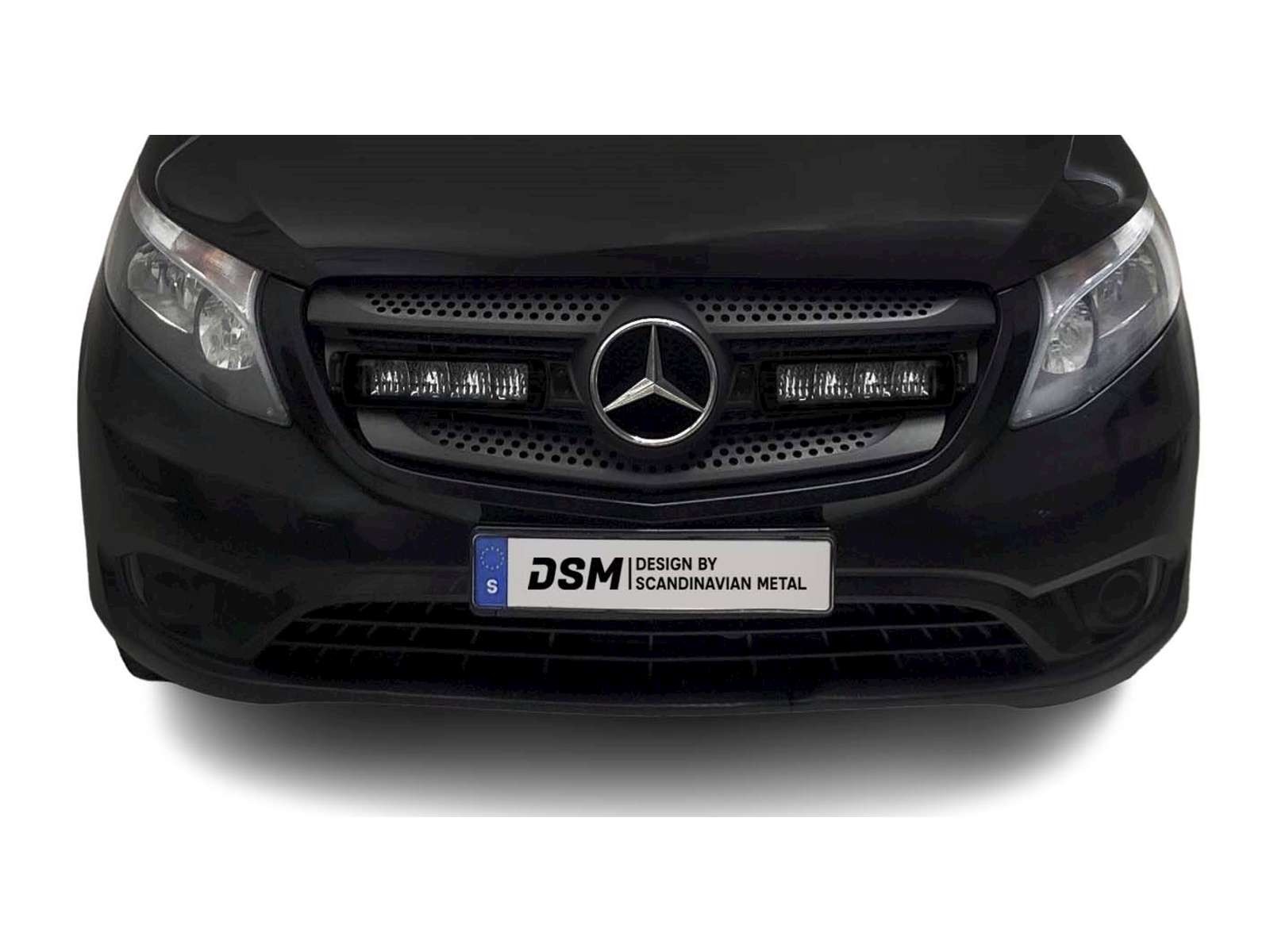 Mercedes Vito 2014-2023+ DSM INTEGRA LED Fjernlys-kit + modeltilpasset beslag