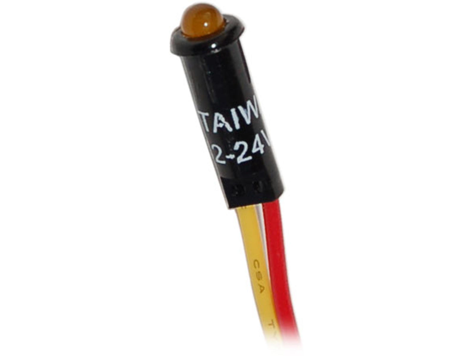 LED 12-24volt 4.4mm. amber