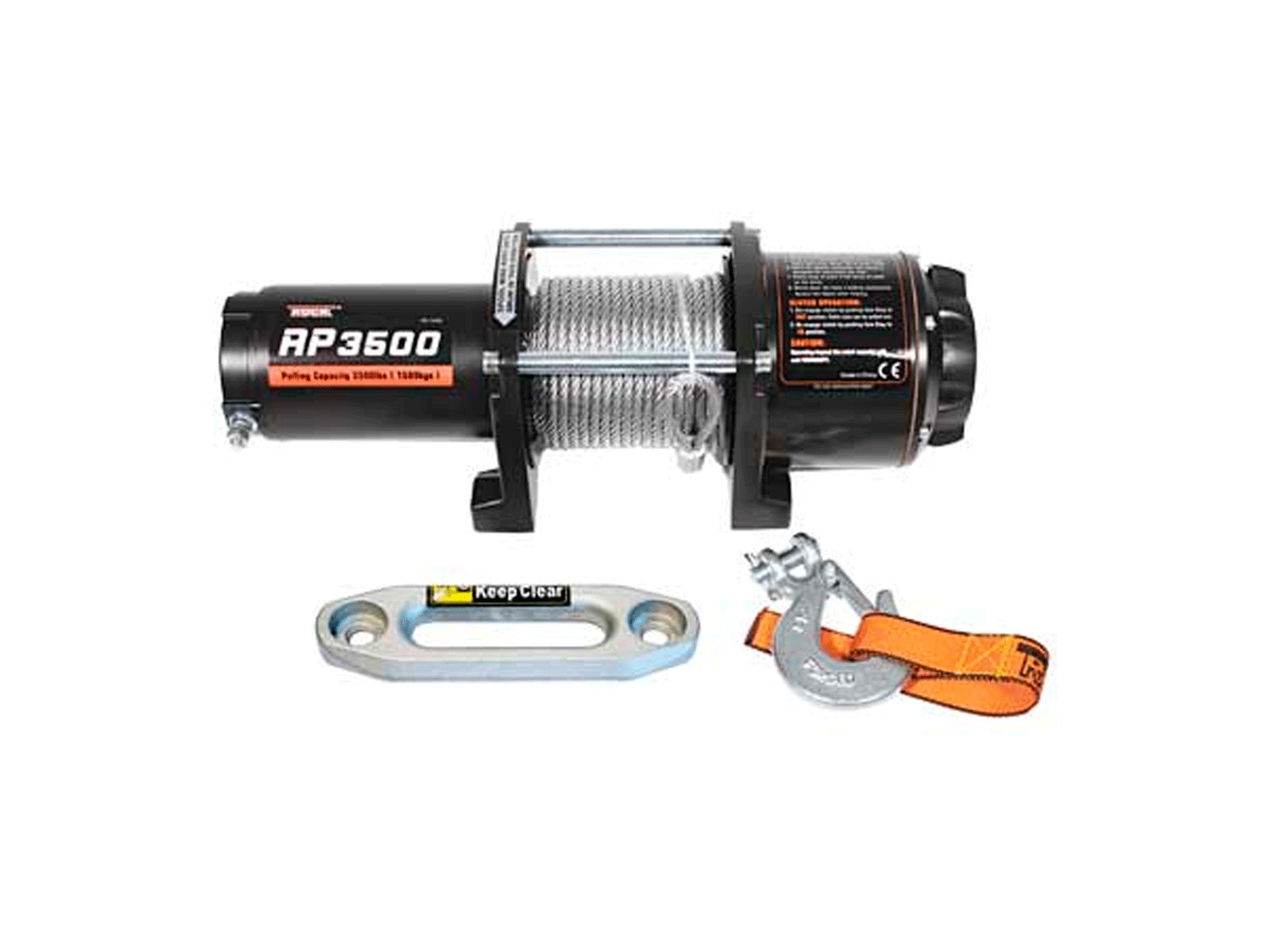 IRONX elektrisk spil 12V, syntetisk wire, 1.589 kg. træk