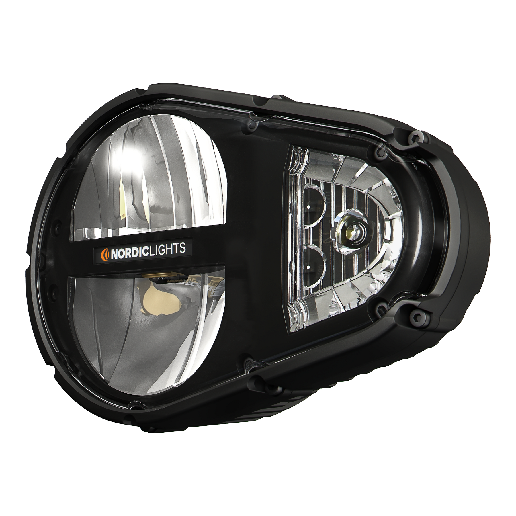 Sculptor 1.1 LED N6001 DualBeam 12-24V RH-Traffic RIGHT BltInDeutsch ECE Damp P