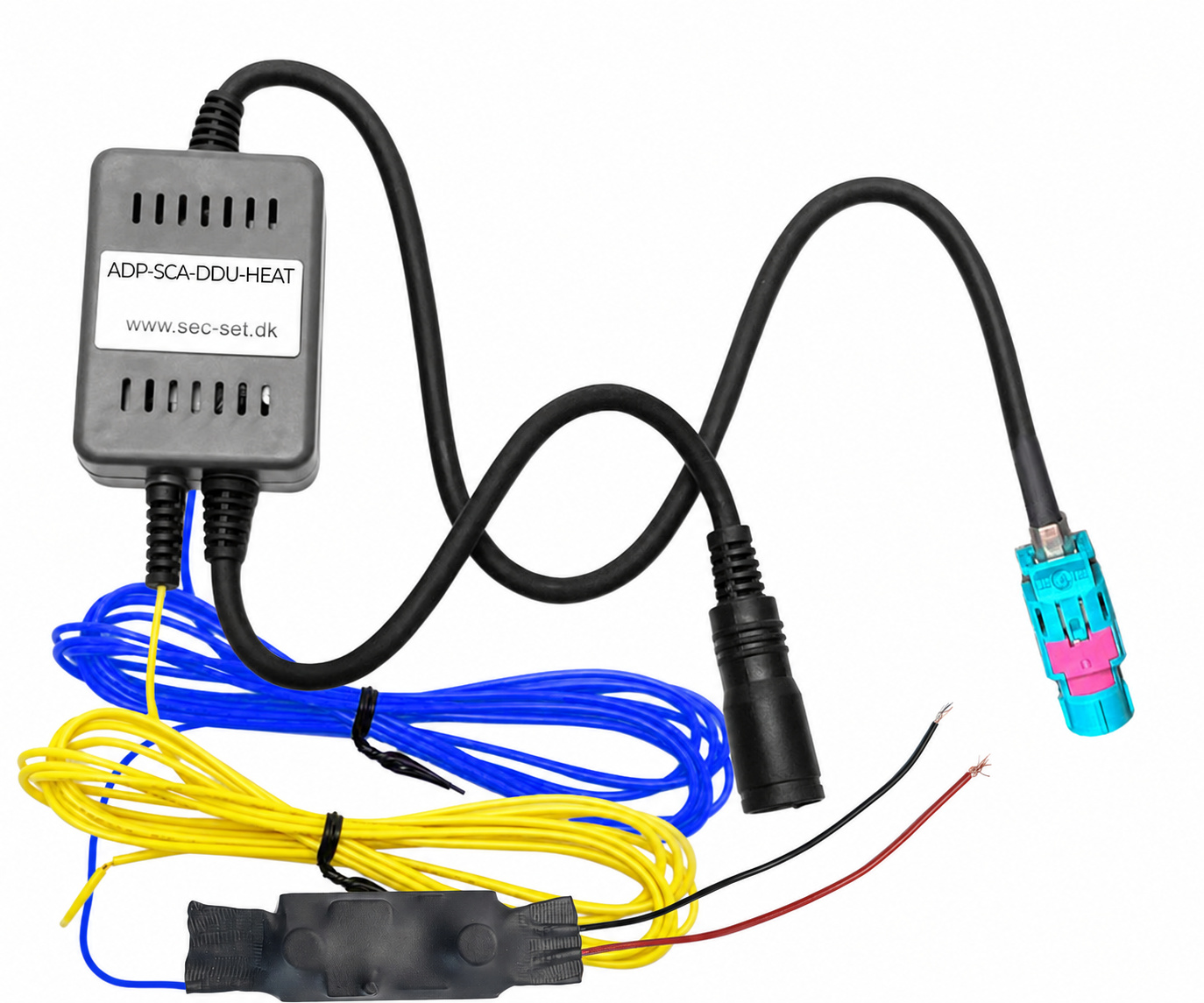 Adapter f. Scania m/DDU. Modificeret for ekstern HEAT forsyning