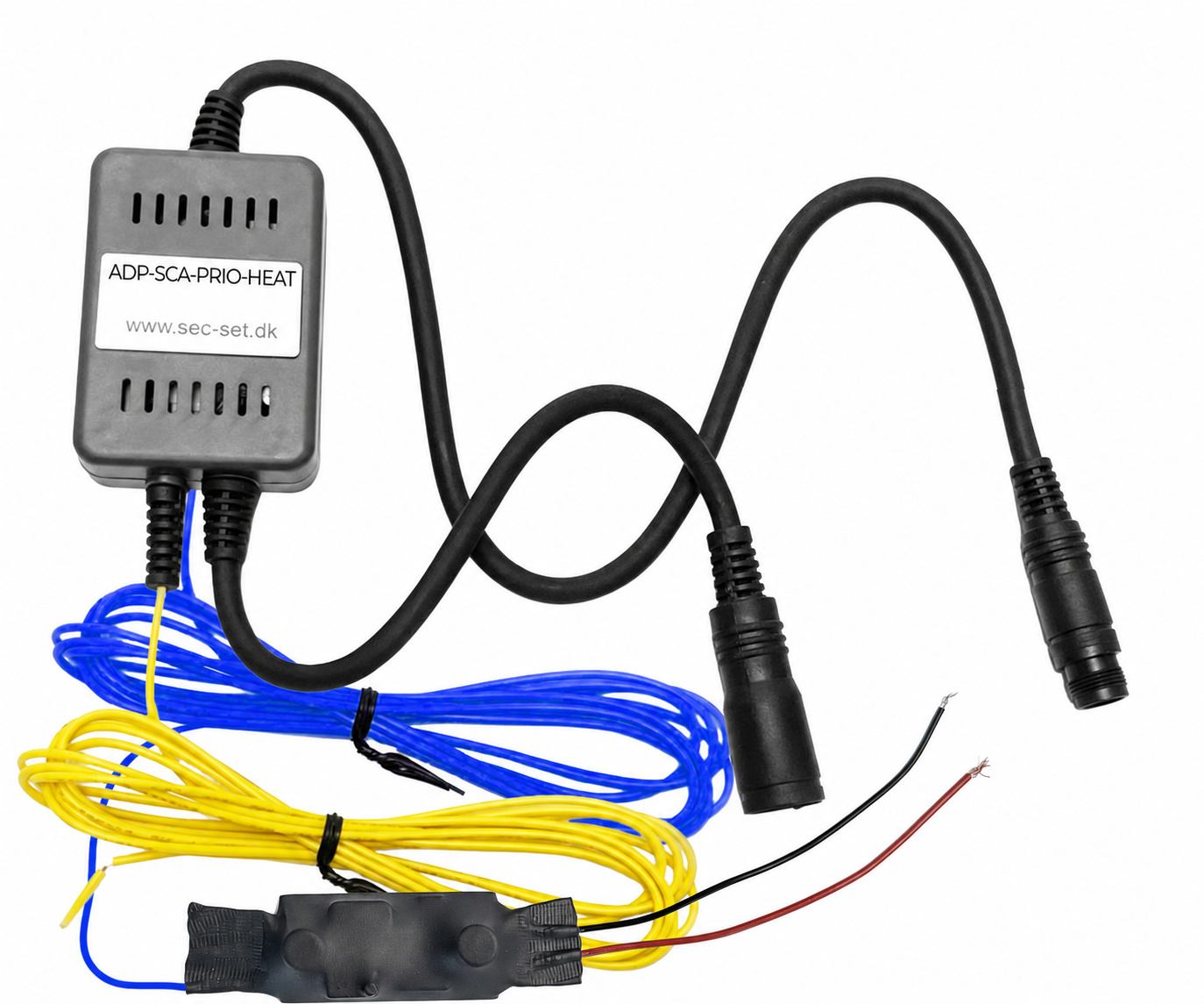 Adapter f. Scania m/prioritetsboks. Modificeret for ekstern HEAT forsyning