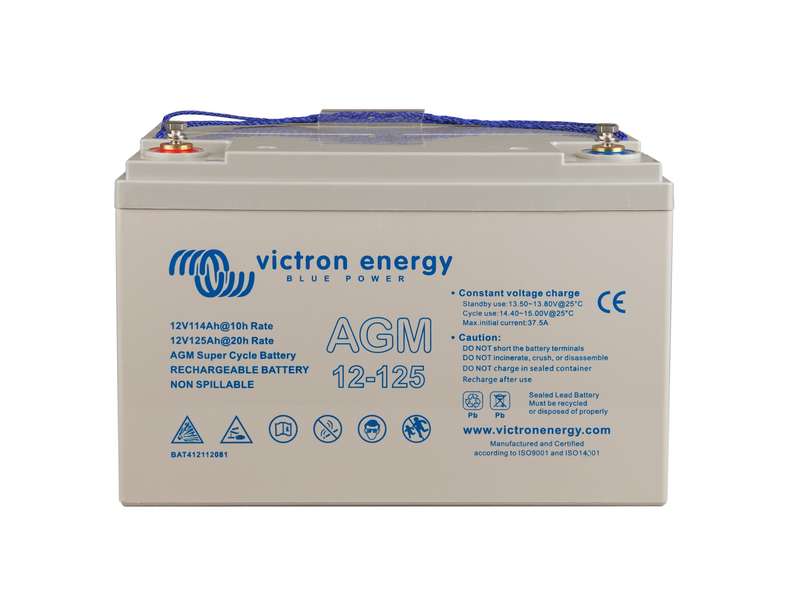 12V/125Ah AGM Super Cycle Batt. (M8)