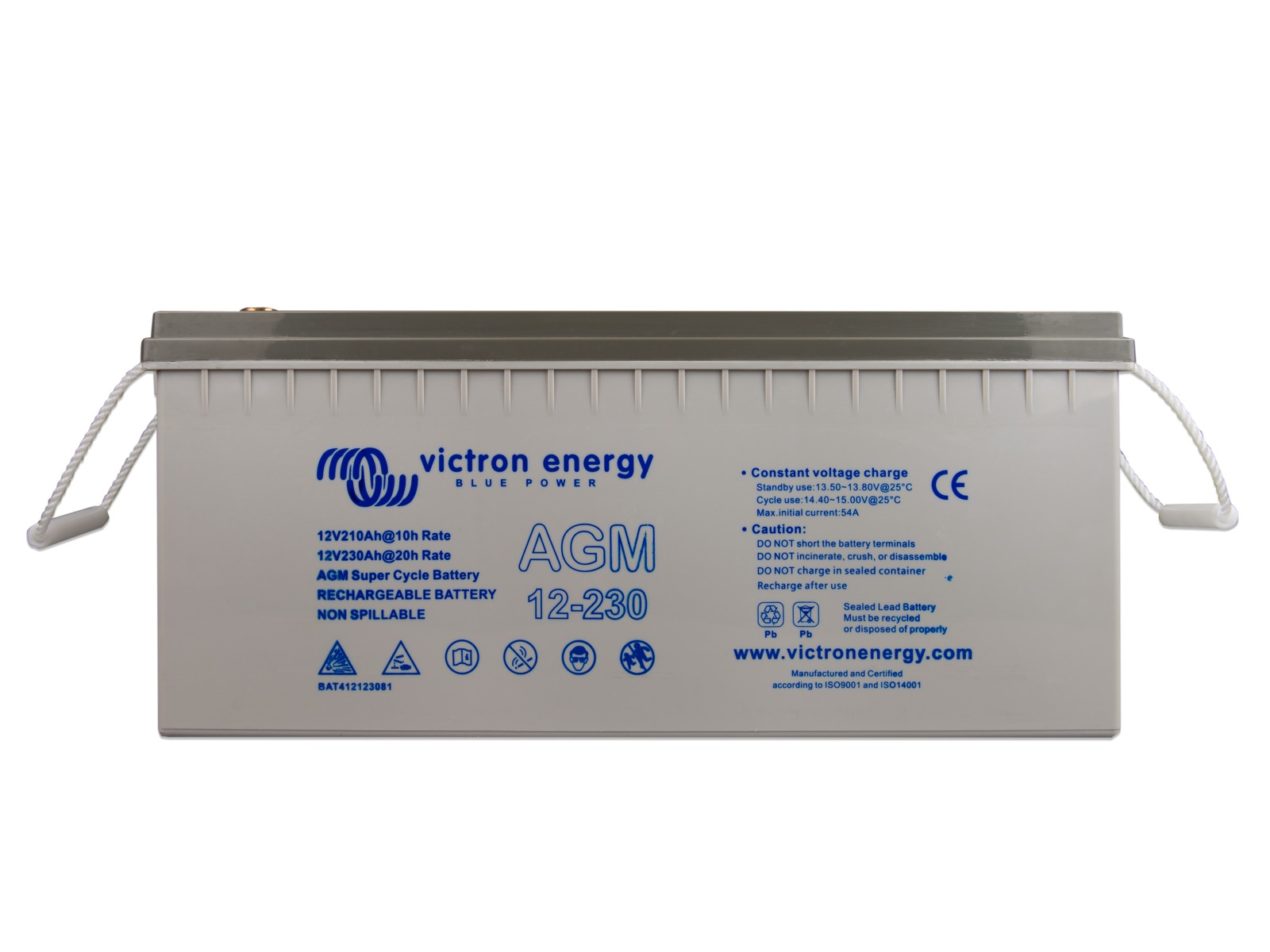 12V/230Ah AGM Super Cycle Batt. (M8)