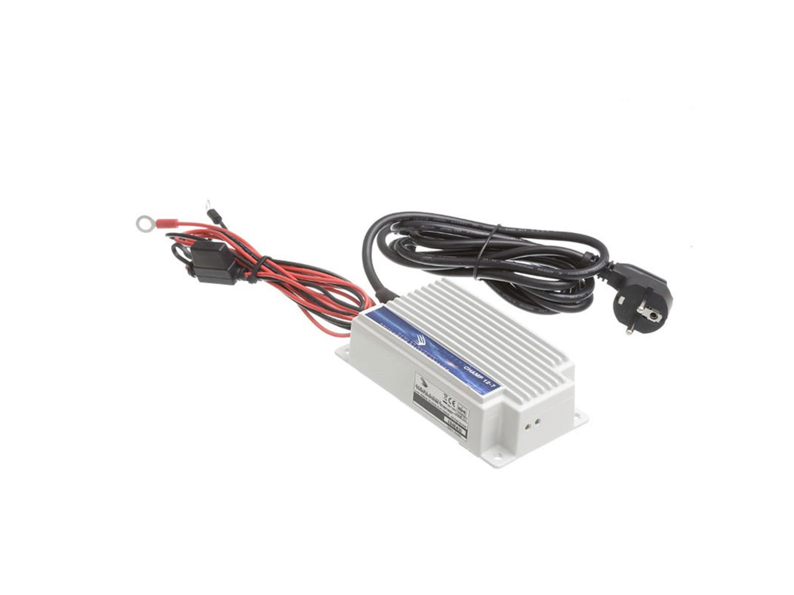 Vandtæt batterilader. 2 udgange. 1,8 m. 7A. 12V.