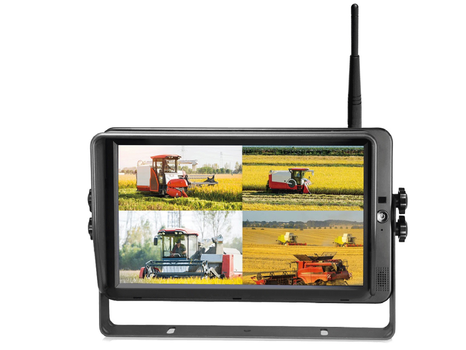 INVATEC  10,1" HD Monitor m/trådløs modtager, Quad funktion