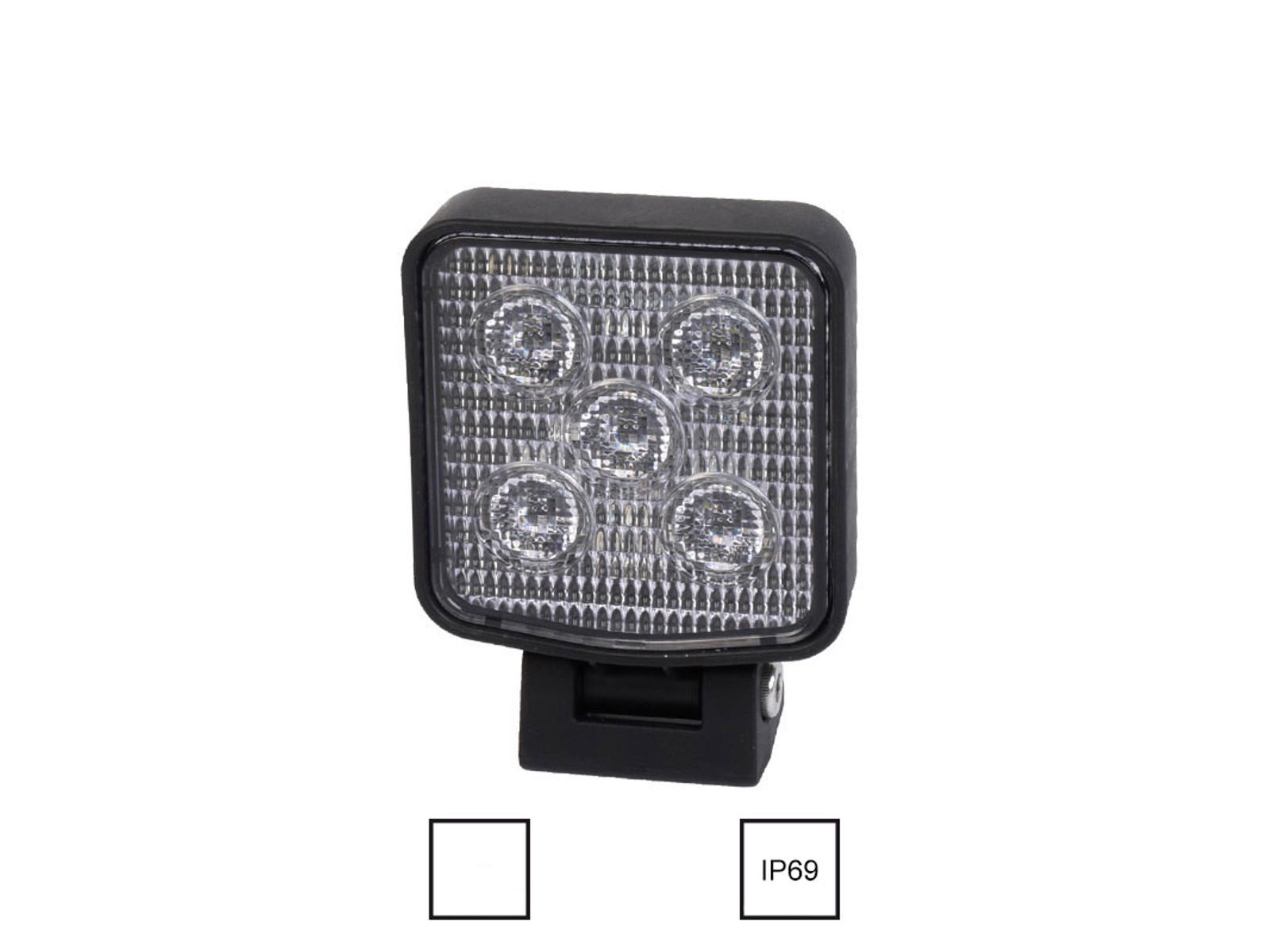 Lille LED arbejdslampe. 9-36V.