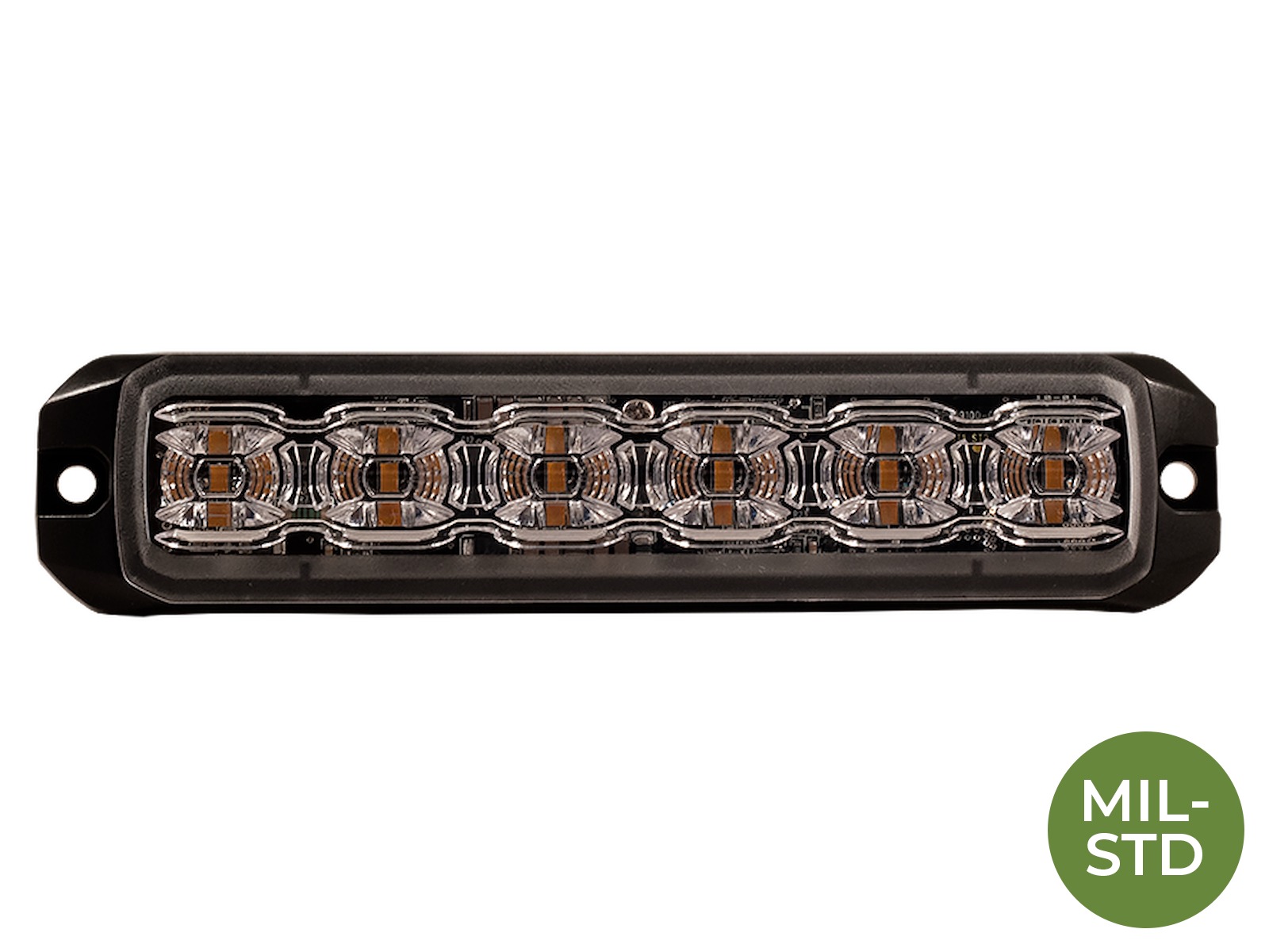 Ghost, 6LED, horisontal, Gul, XA2, ICAO, MIL, 12V