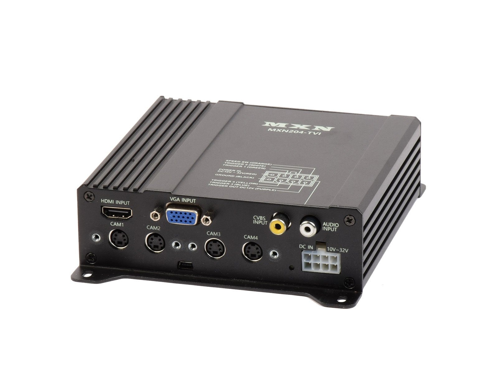 Quad splitter for 4-polet MXN-systemer. HDMI. VGA. 10-30V.