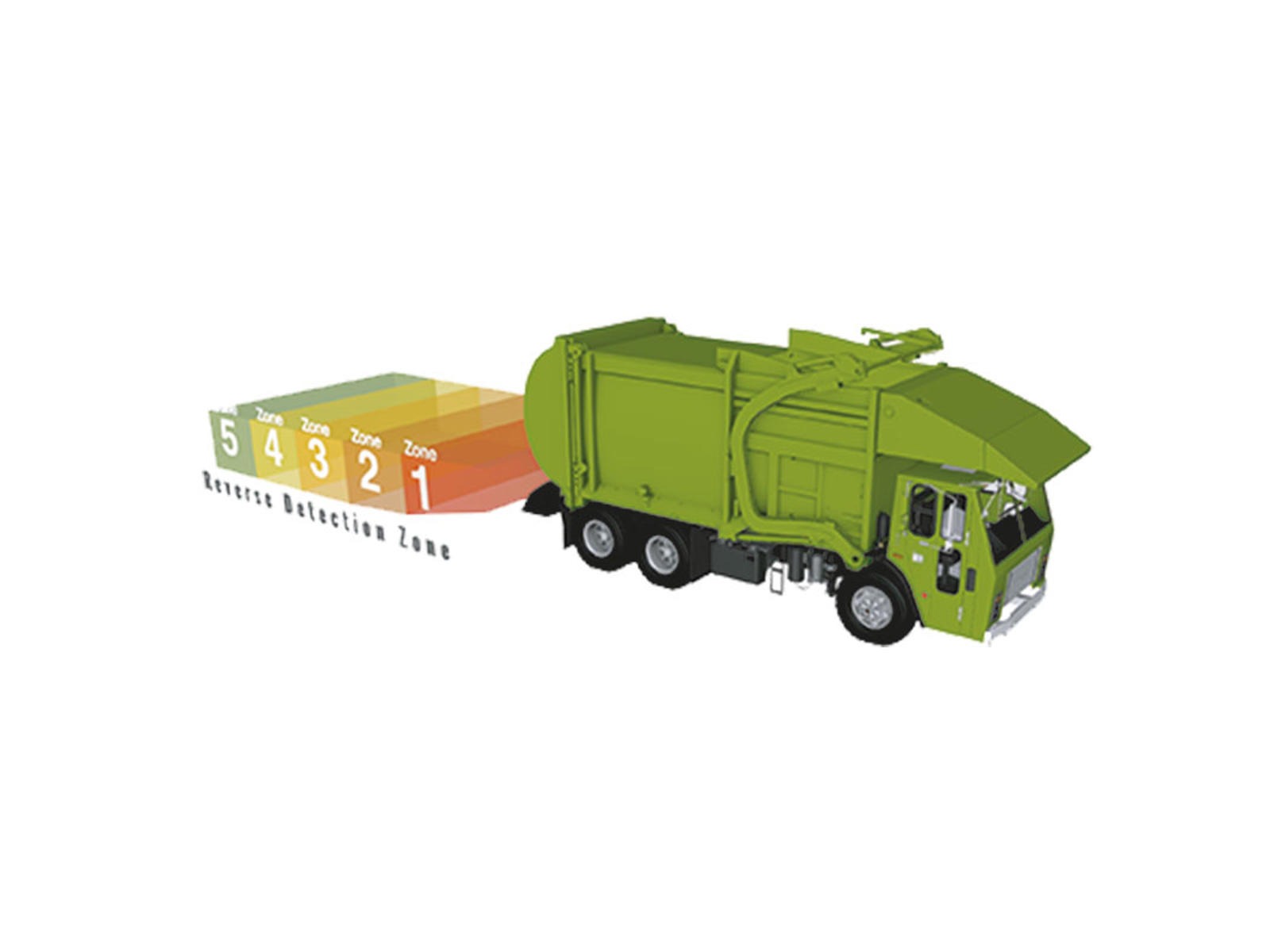Bak-alarm. radar komplet. 10-30v