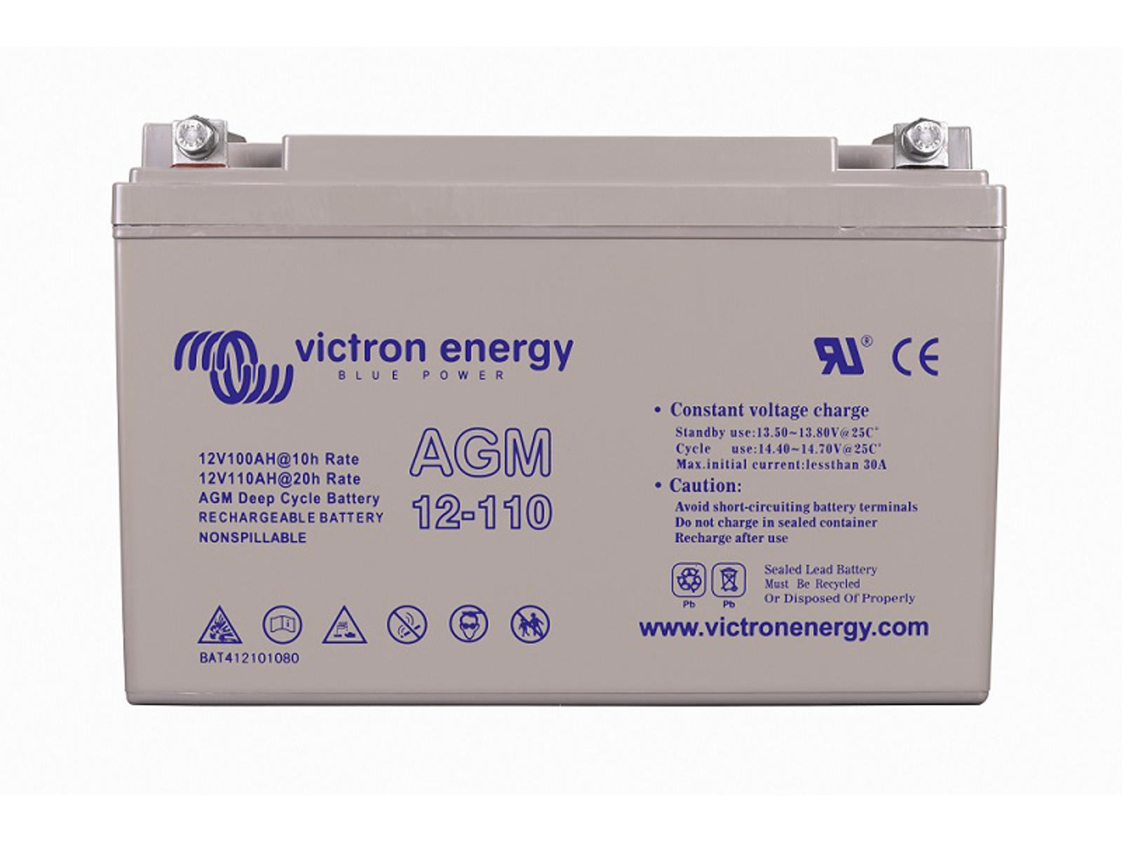 12V/110Ah AGM Deep Cycle Batt. (M8)