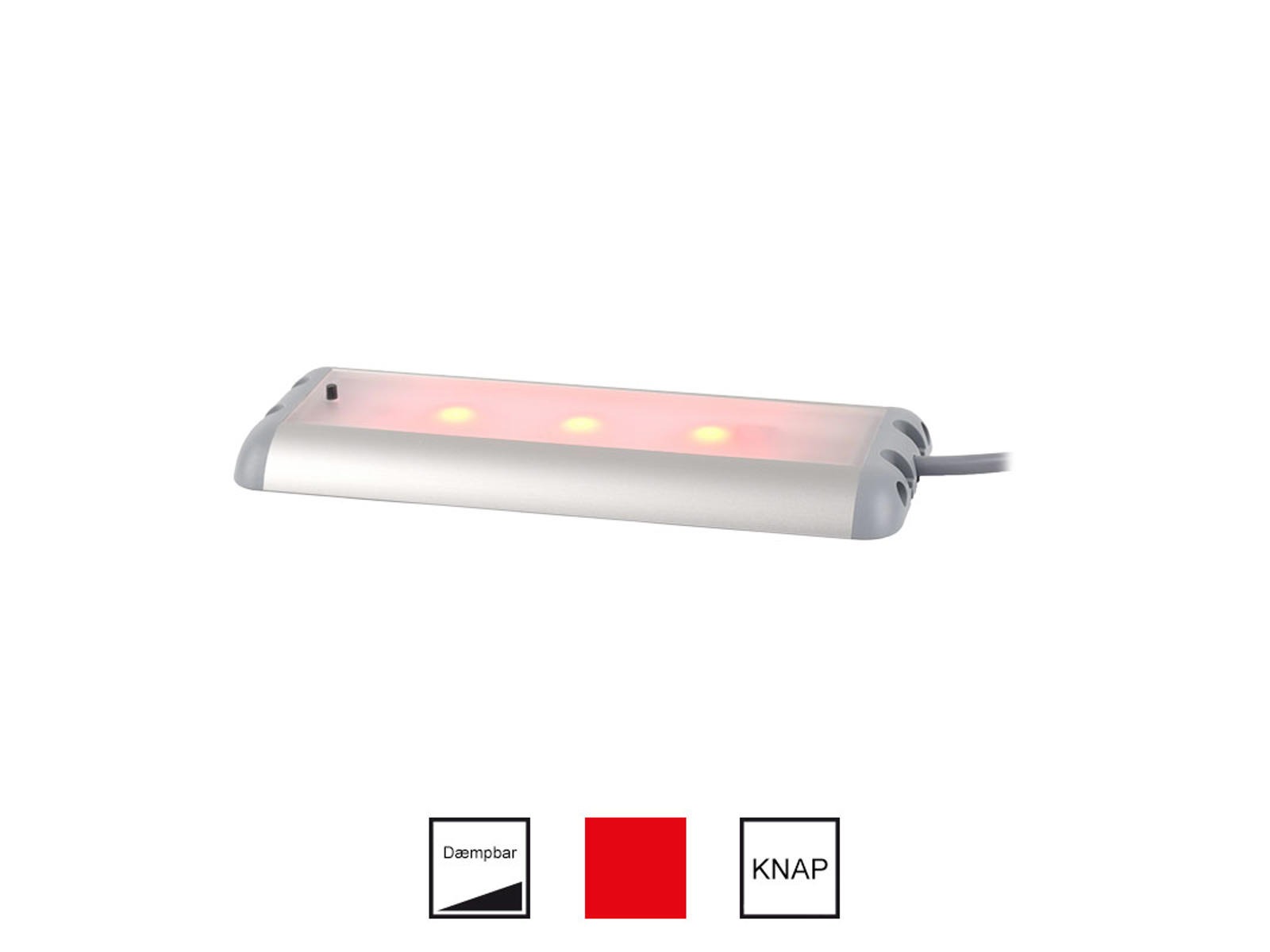 LED 900lum 10-32V rød/hvid-dim