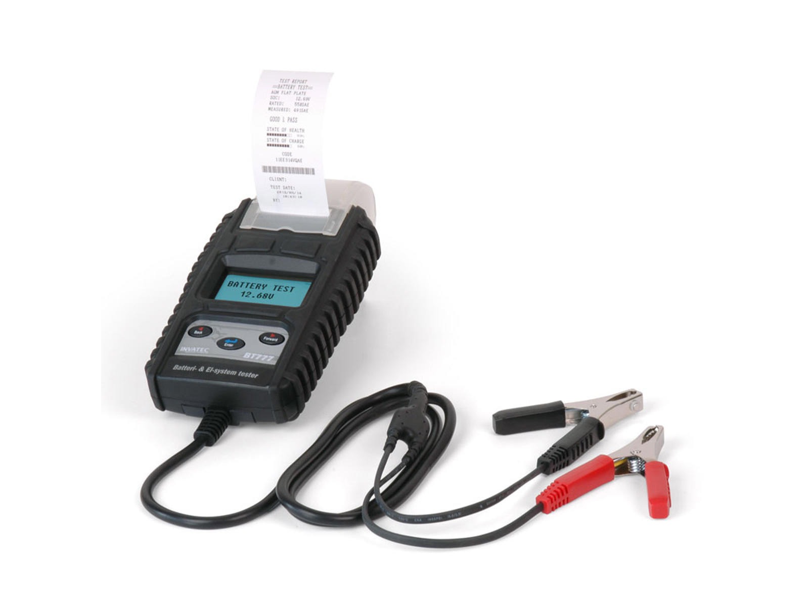 INVATEC batteritester. 12V/24V.