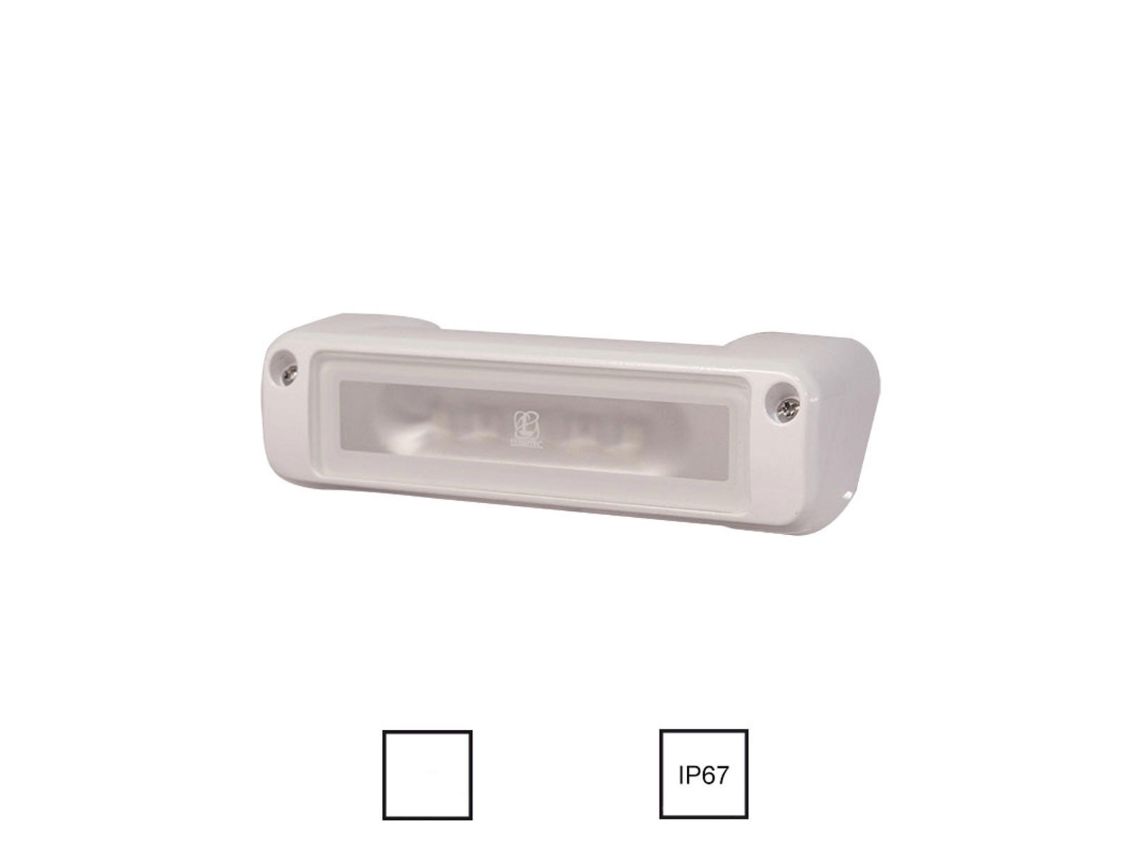 Vandtæt lampe. Perimeter. Hvidt lys. 15W. 10-30V.